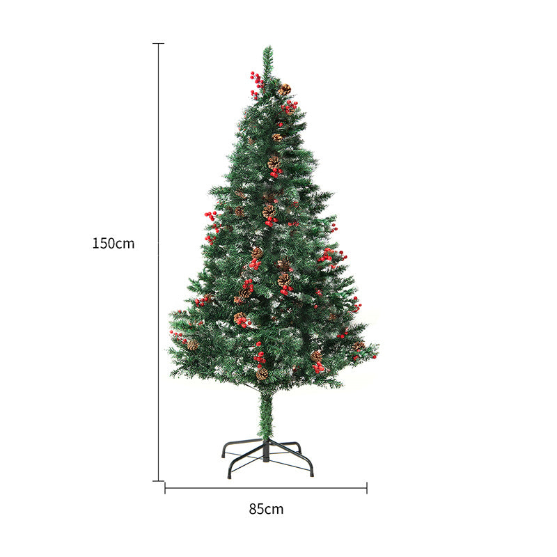 Premium Artificial Hinged Christmas Tree with Pre-Lit 350 Lights